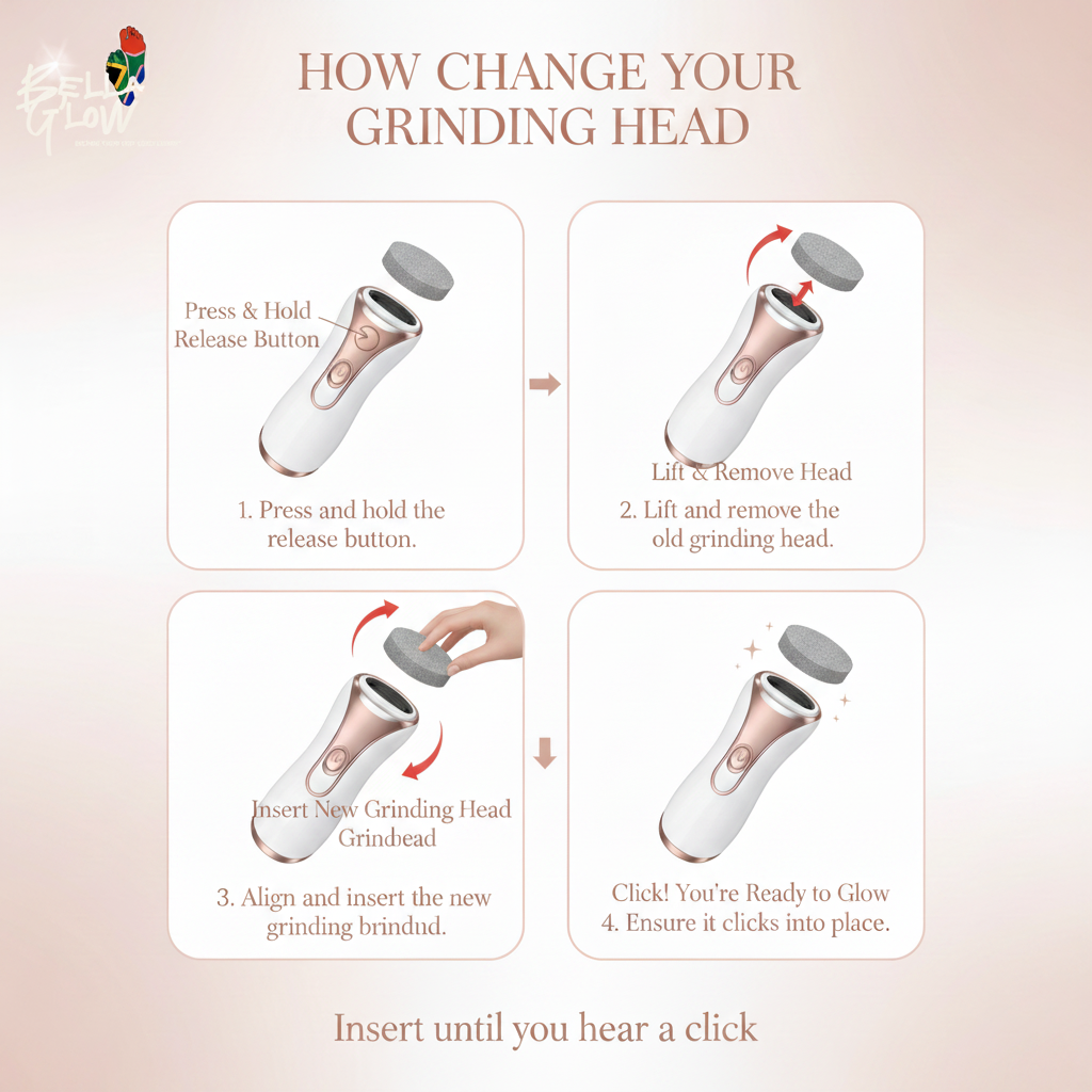 Bella Glow - How To Change Your Grinding Head with Logo